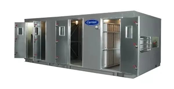 Carrier commercial air handler system used for advanced indoor cooling and ventilation